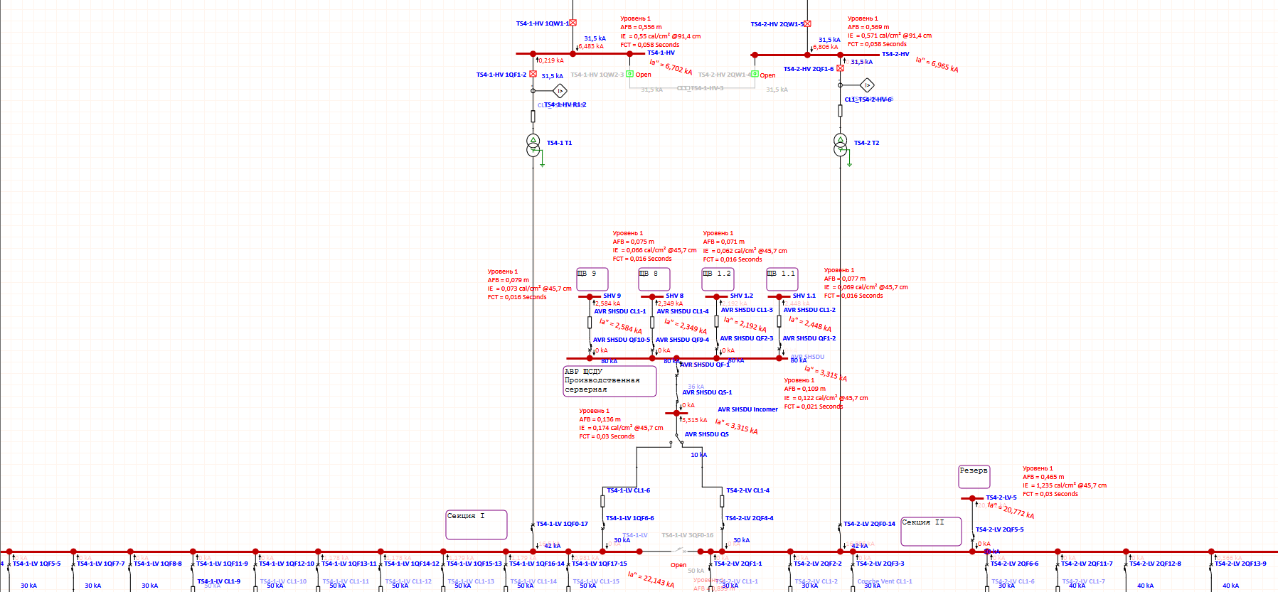 Arc flash calculation